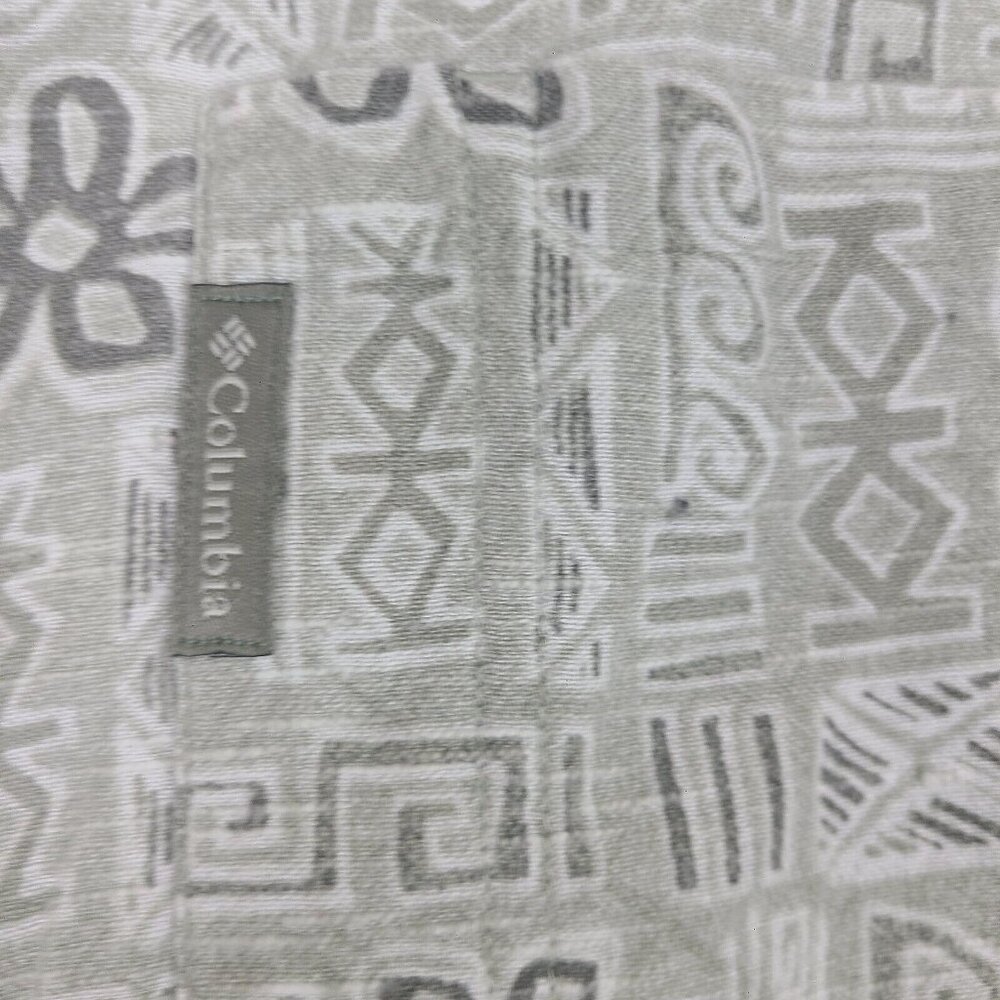 VTG Columbia Shirt Mens Large Short Sleeve Button Down Aztec Outdoors - Picture 3 of 7